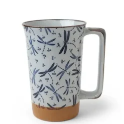 MIYA Company Dragonflies 12 Oz. Tall Mug Clearance