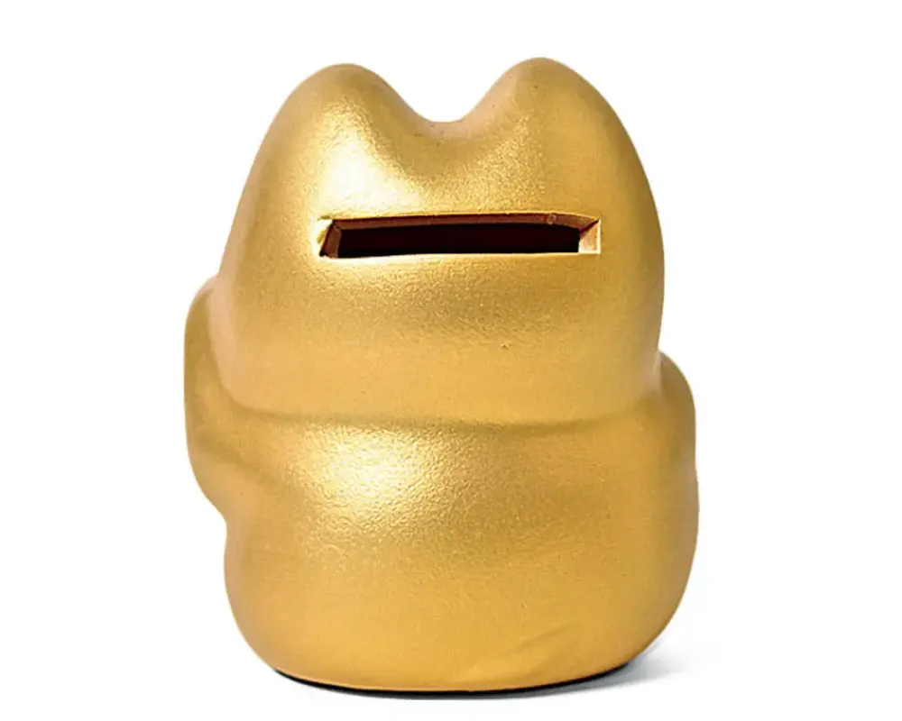 MIYA Company Feng Shui Fortune Cat Bank - Gold