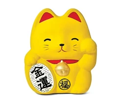 MIYA Company Feng Shui Fortune Cat Bank - Yellow Clearance