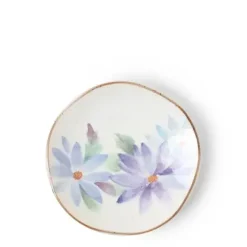 MIYA Company Floral Mini Plate Blue New