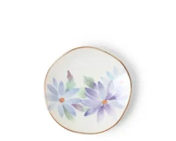 MIYA Company Floral Mini Plate Blue New