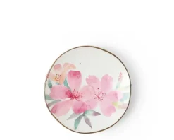 MIYA Company Floral Mini Plate Pink