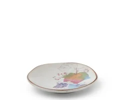 MIYA Company Floral Mini Plate Rainbow Leaves Outlet