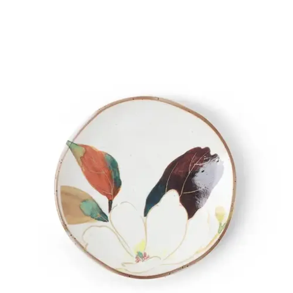 MIYA Company Floral Mini Plate White
