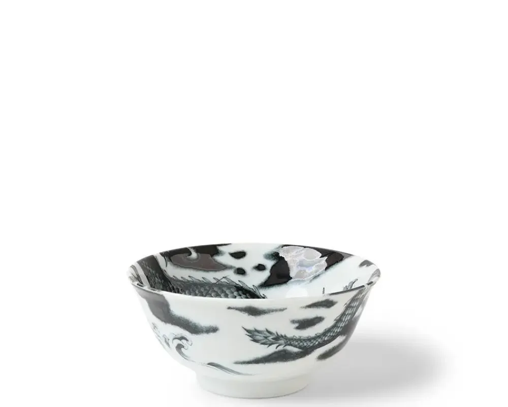 MIYA Company Flying Dragon 5.75" Bowl Gray Hot