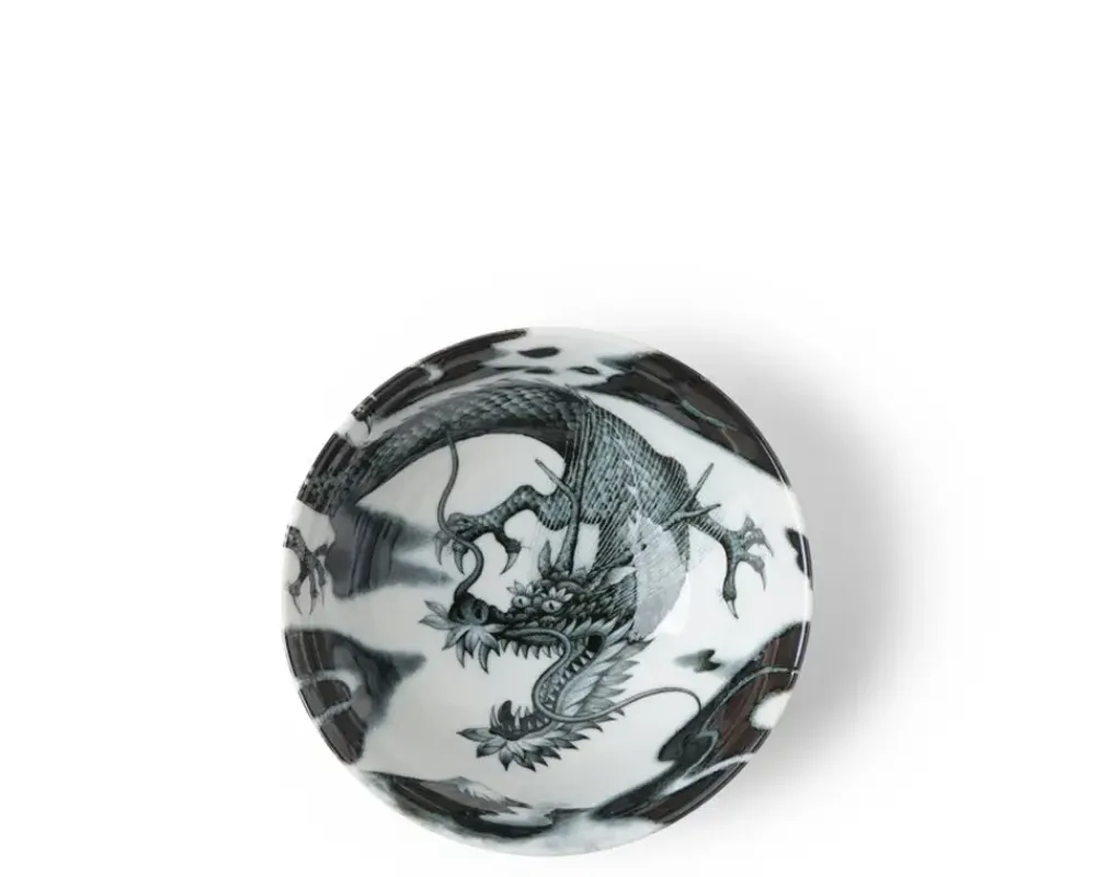 MIYA Company Flying Dragon 5.75" Bowl Gray Hot