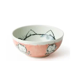 MIYA Company Fortune Cat 6.25" Bowl Pink Sale