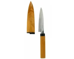 MIYA Company Fruit Knife Brown With Sheath Online