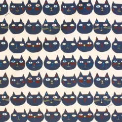 MIYA Company Furoshiki Cats 20" Sq. New