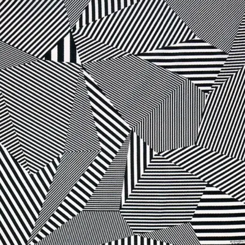 MIYA Company Furoshiki Pattern Stripes Black 38.75" Sq. Discount