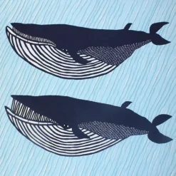 MIYA Company Furoshiki Whales 41" Sq. Online