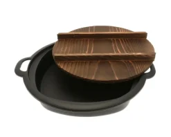 MIYA Company Gyoza Pan Cast Iron With Lid Sale