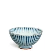 MIYA Company Hamon Blue Tokusa 4.5" Rice Bowl Outlet