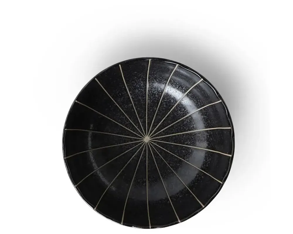 MIYA Company Kasa Lines Black 5.5" Bowl Discount