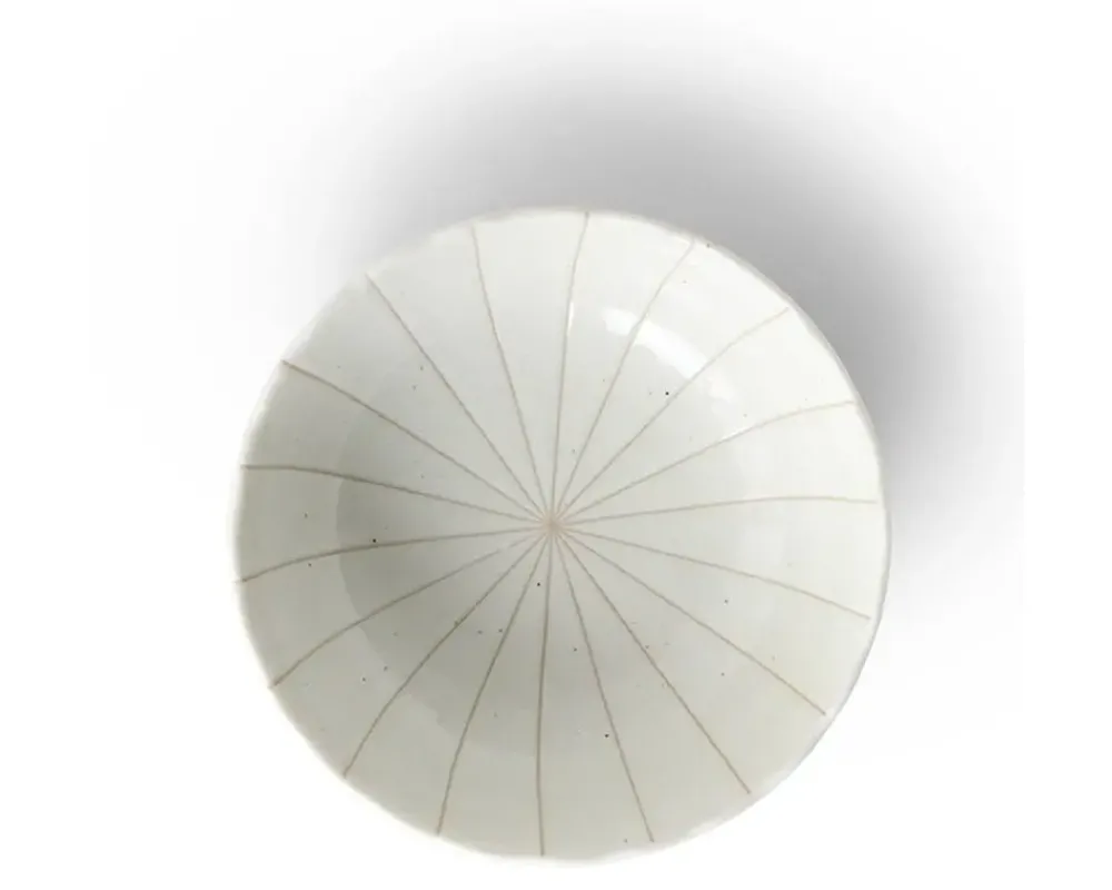 MIYA Company Kasa Lines White 5.5" Bowl Best