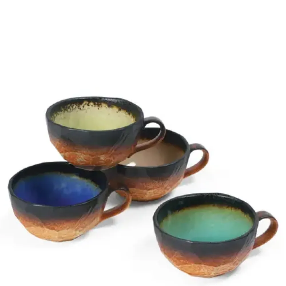 MIYA Company Kosui 8 Oz. Boulder Mug Set Hot