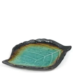 MIYA Company Kosui Green 8" X 5.5" Leaf Plate Outlet