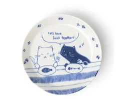 MIYA Company Lunch Date Cats 5-1/2" Plate Clearance