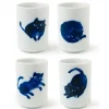 MIYA Company Midnight Blue Cat Cup Set Best