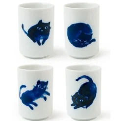 MIYA Company Midnight Blue Cat Cup Set Best
