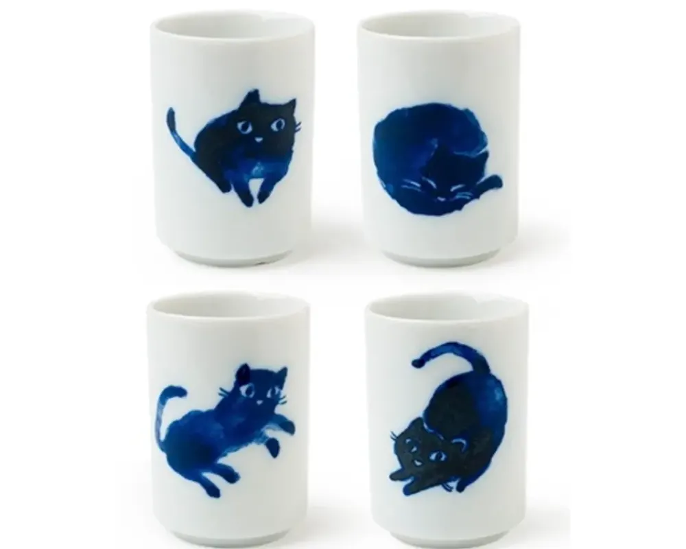 MIYA Company Midnight Blue Cat Cup Set Best