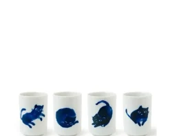 MIYA Company Midnight Blue Cat Cup Set Best