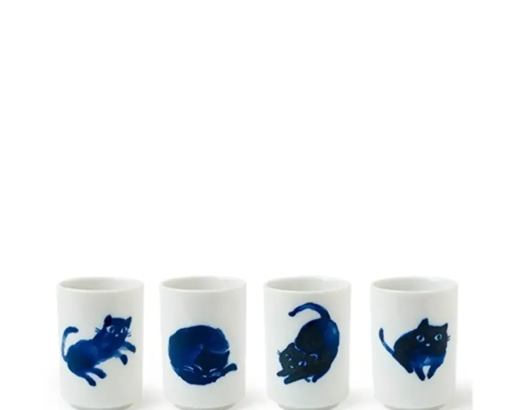 MIYA Company Midnight Blue Cat Cup Set Best