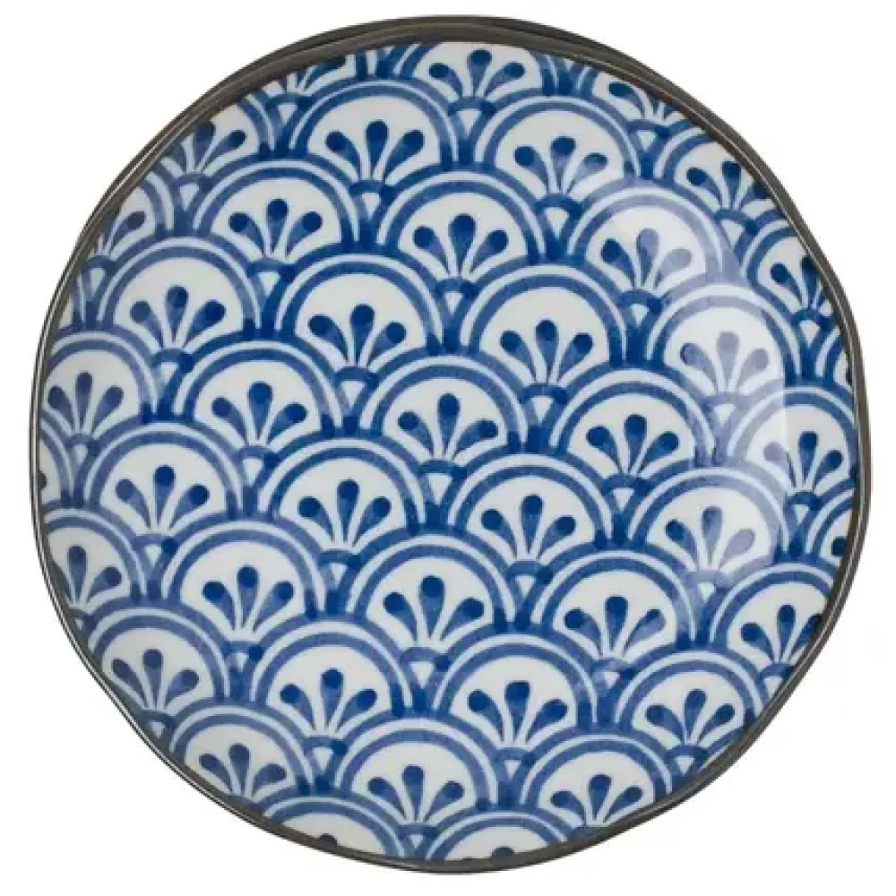 MIYA Company Monyou 6.5" Hana Seigaiha Plate Online