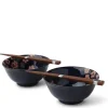 MIYA Company Namako Pink Sakura 5.75" Bowl Set/2 Clearance