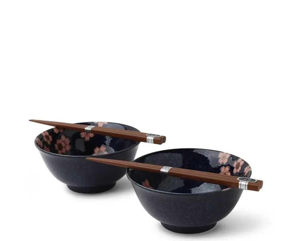 MIYA Company Namako Pink Sakura 5.75" Bowl Set/2 Clearance