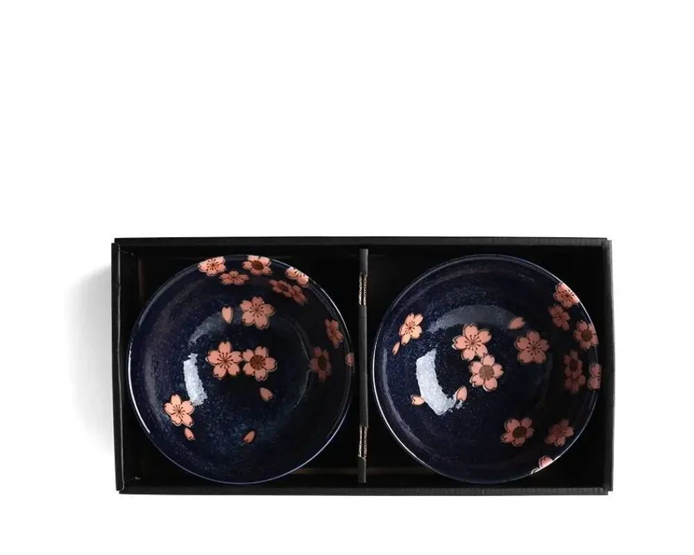 MIYA Company Namako Pink Sakura 5.75" Bowl Set/2 Clearance