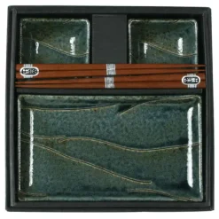 MIYA Company Nami Blue Sushi Set