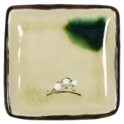 MIYA Company Oribe Plum 4.5" Sq. Plate Hot