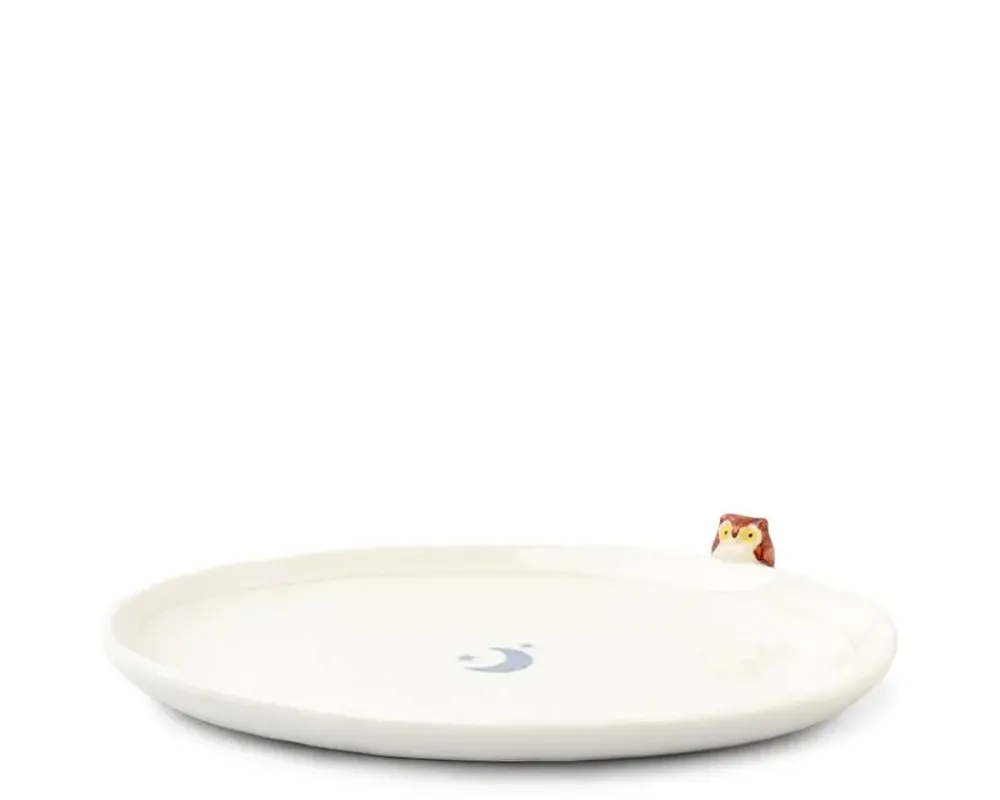 MIYA Company Plate Owl & Moon Design Discount