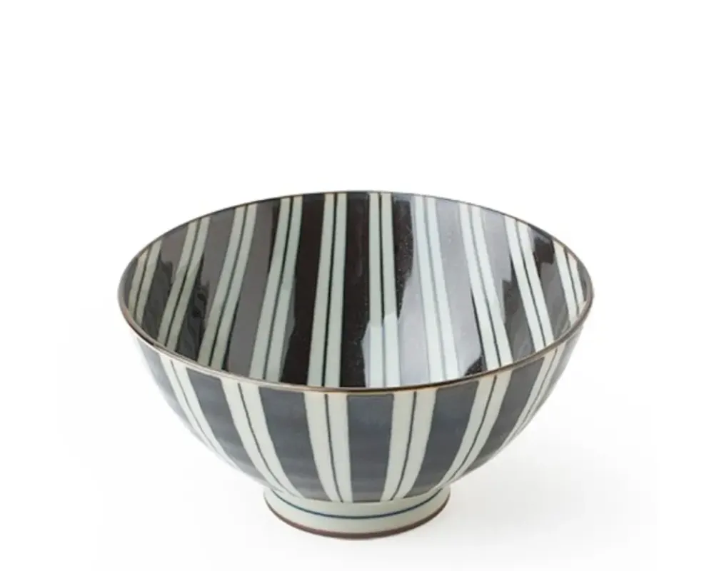 MIYA Company Retro Black & White 4.5" Rice Bowl Set Discount