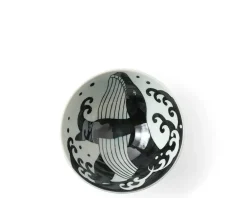 MIYA Company Rice Bowl Blue Whale Waves Hot