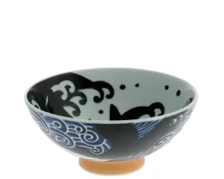 MIYA Company Rice Bowl Blue Whale Waves (Xl) 5-3/4