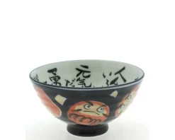 MIYA Company Rice Bowl Daruma Dark Blue Clearance