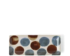 MIYA Company Rustic Dots Rectangle Plate Outlet