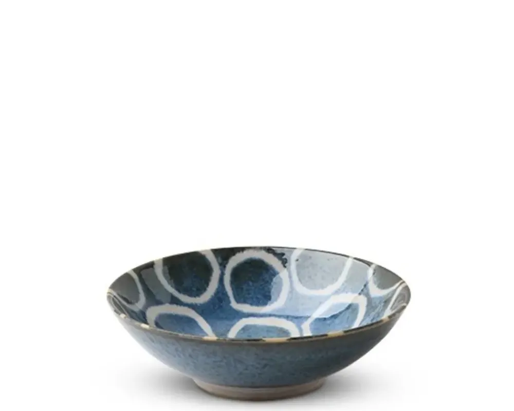 MIYA Company Rustic White Circles 5.75" Bowl Best