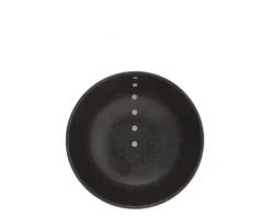 MIYA Company Satin Black White Dots 6-1/4