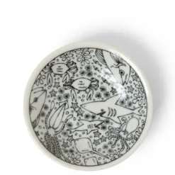 MIYA Company Sauce Dish 4" Happy Sea Creatures New