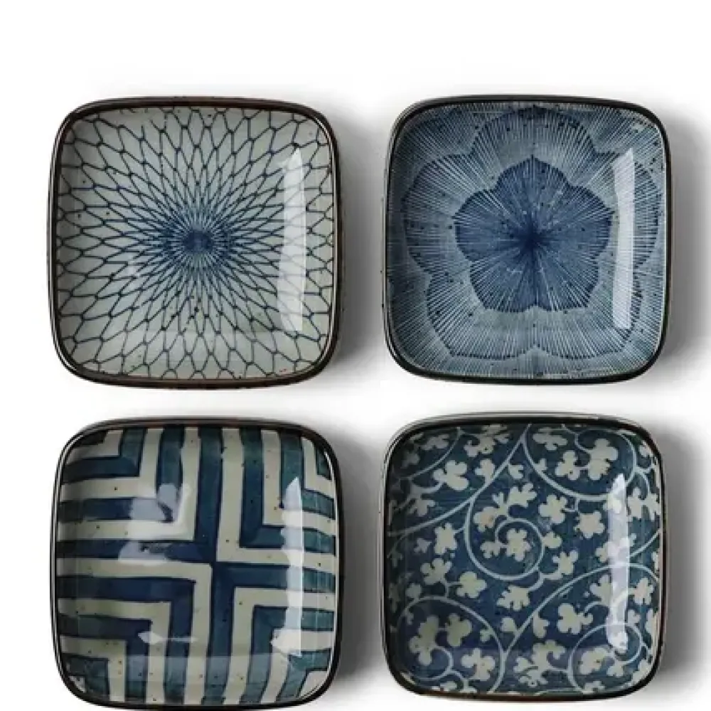 MIYA Company Sauce Dish 3.5" Vintage Set/4 New
