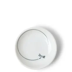 MIYA Company Sauce Dish 3-3/4" White Dragonfly Flight Clearance