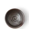 MIYA Company Sauce Dish Black Crystalline Swirl Clearance