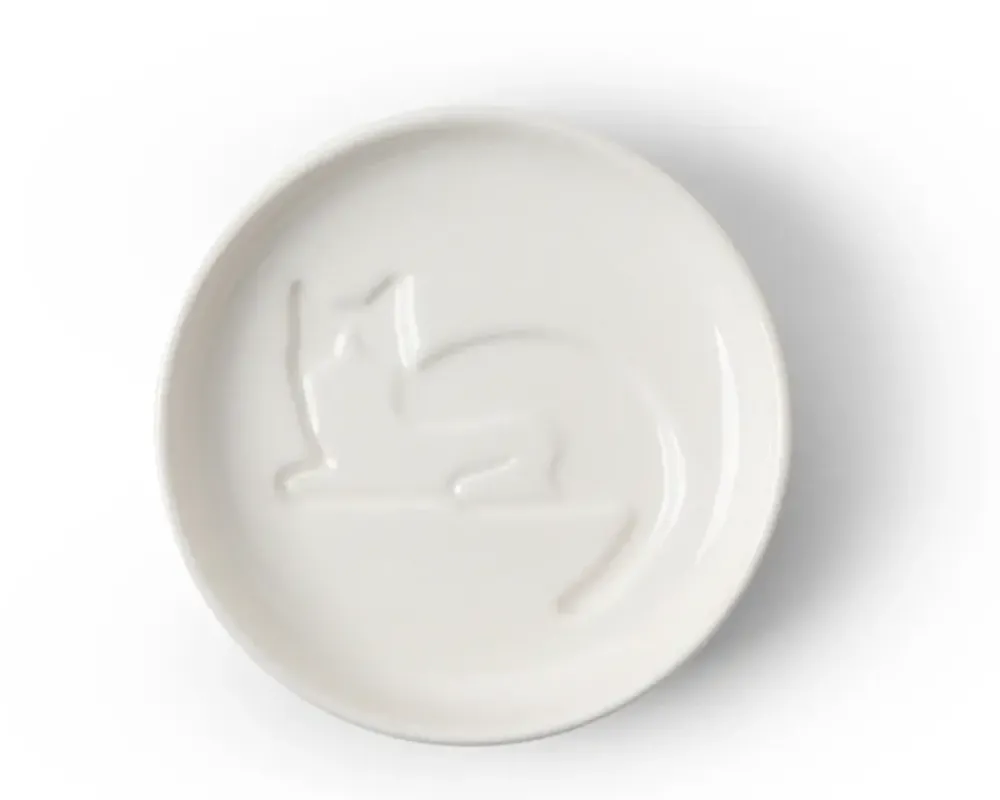 MIYA Company Sauce Dish Cat Laying Down