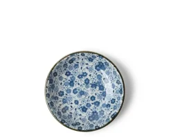 MIYA Company Sauce Dish Indigo Flowers Best