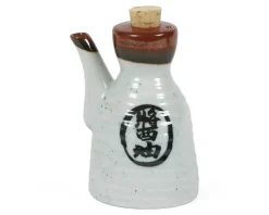 MIYA Company Shoyu 6 Oz. Sauce Pot With Cork - White Outlet