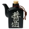 MIYA Company Shoyu 6 Oz. Sauce Pot With Cork - Black Matte Hot