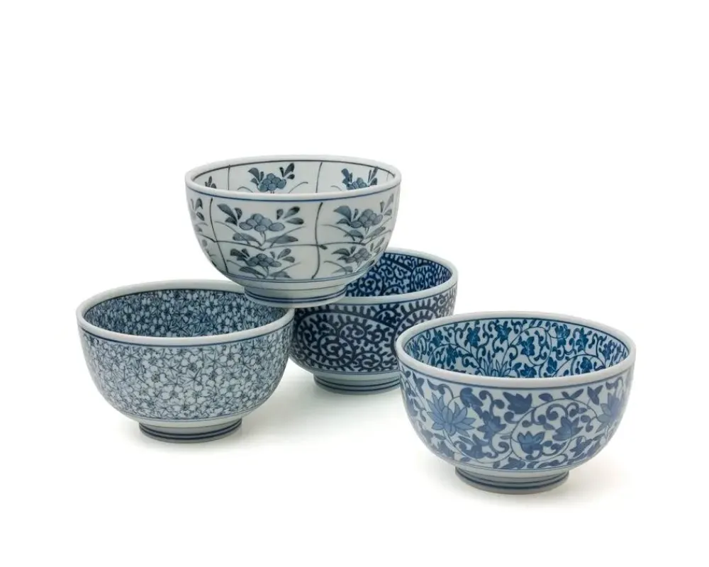 MIYA Company Sometsuke 5" Bowl Set New